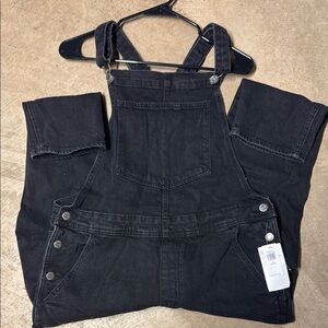 Old Navy Black Denim Overalls